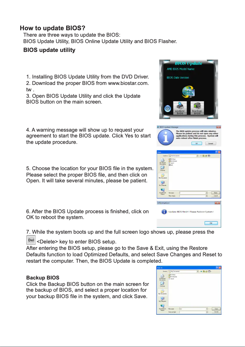 Page 1 de la notice Manuel utilisateur Biostar AA68MZ+Q3