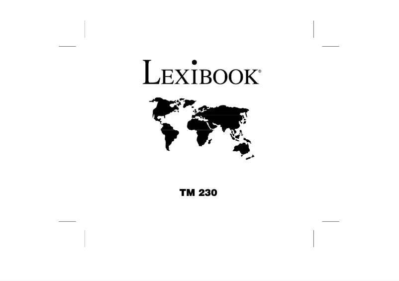 Page n°1 - Manuel utilisateur Lexibook Touchman TM232
