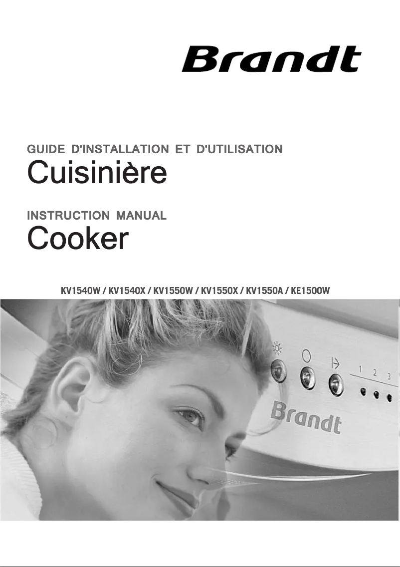 Image de la première page du manuel de l'appareil KV1550W