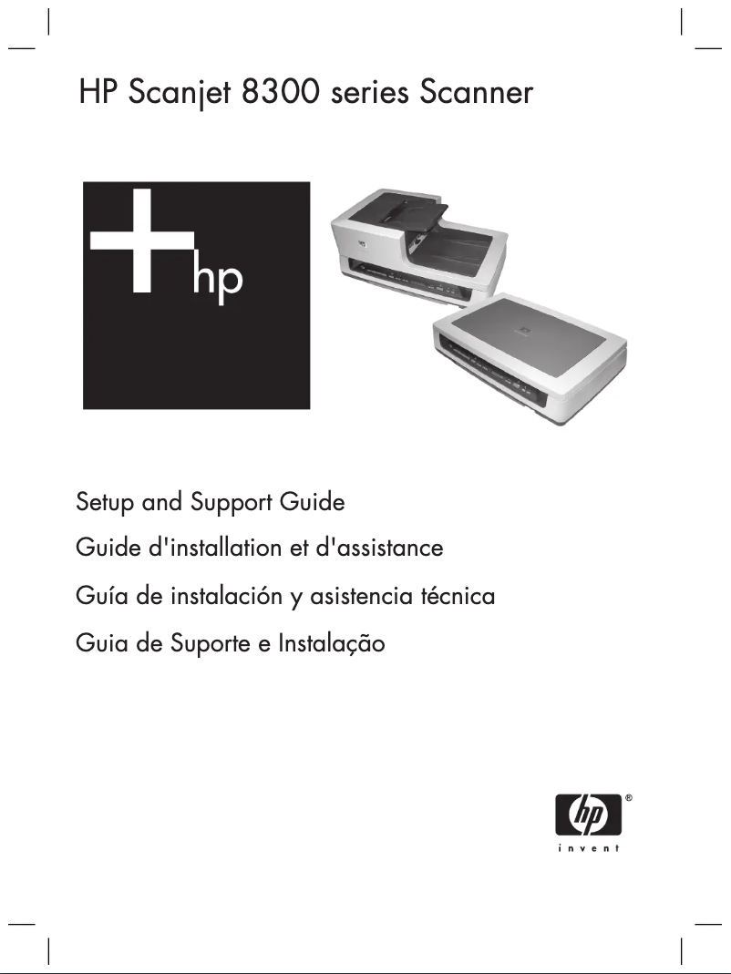 Page n°1 - Manuel utilisateur HP Scanjet 8350