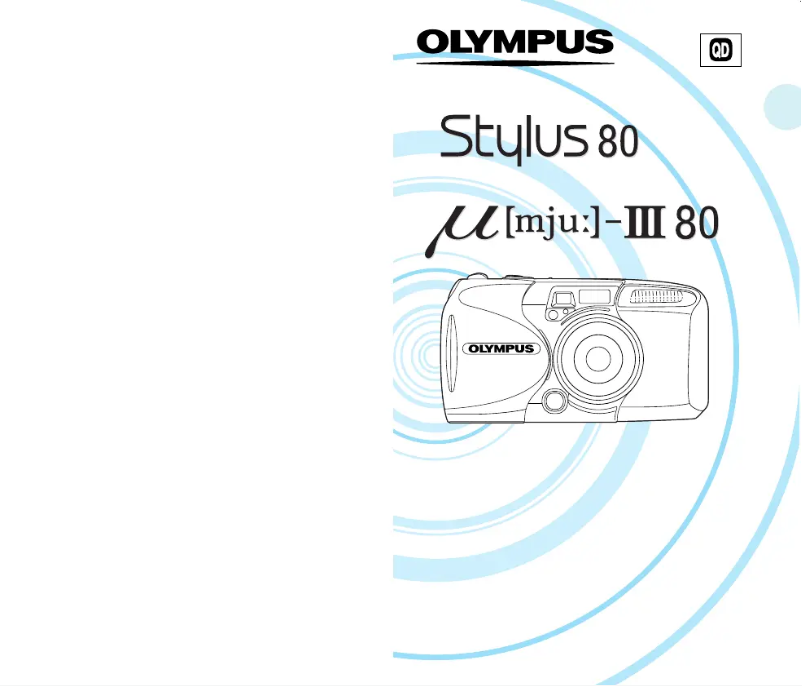 Page 1 de la notice Manuel utilisateur Olympus µ III 80