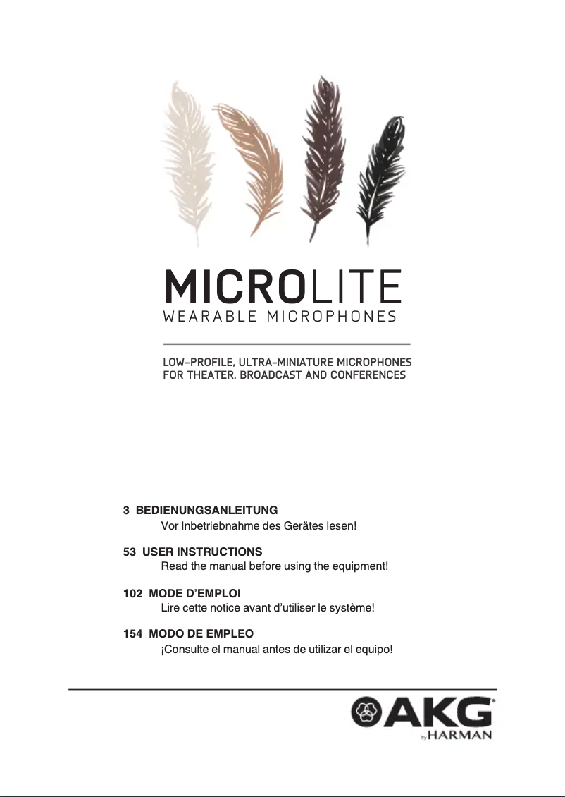 Page 1 de la notice Manuel utilisateur AKG EC81 MD