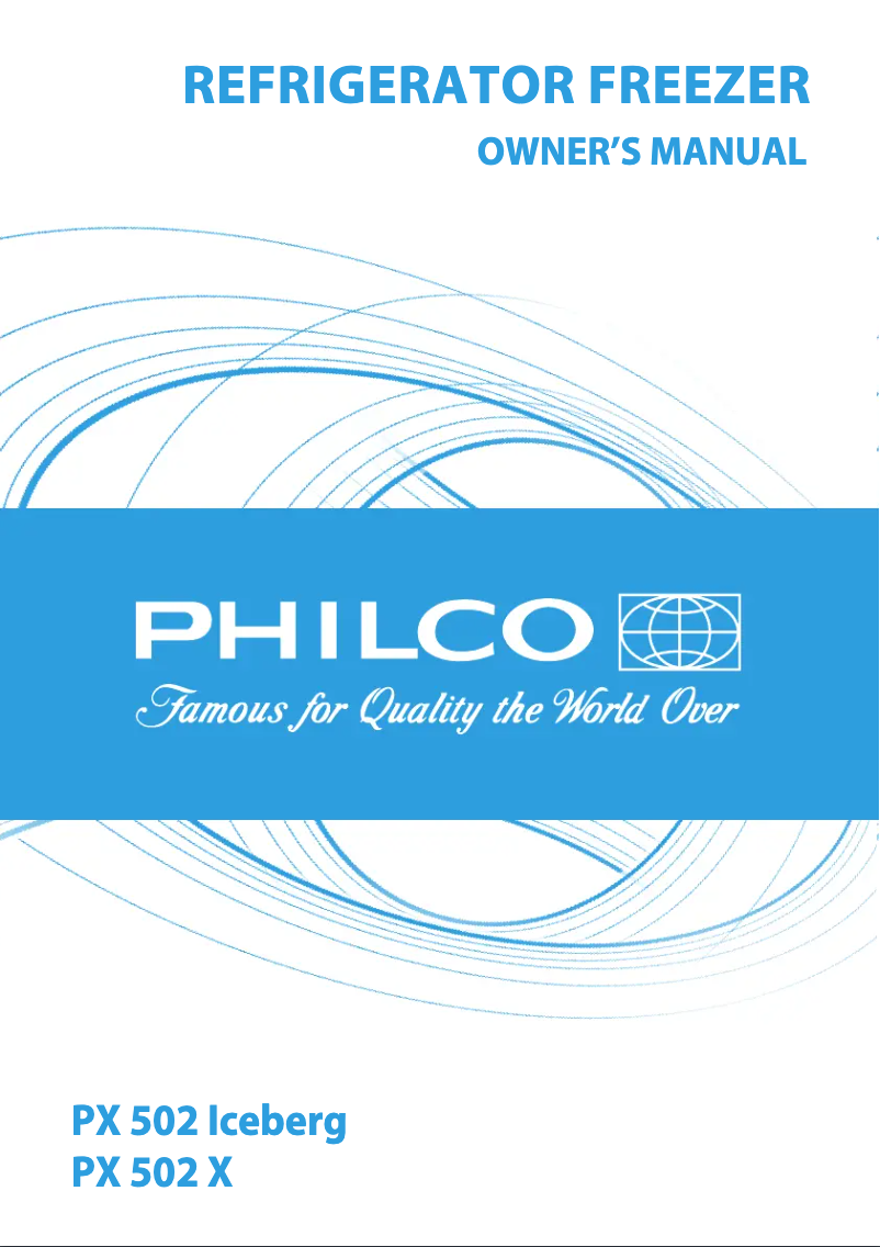 Page 1 de la notice Manuel utilisateur Philco PX 502 Iceberg
