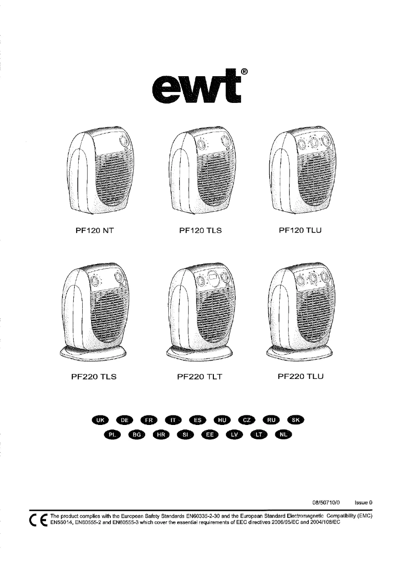 Page n°1 - Manuel utilisateur EWT PF220 TLU