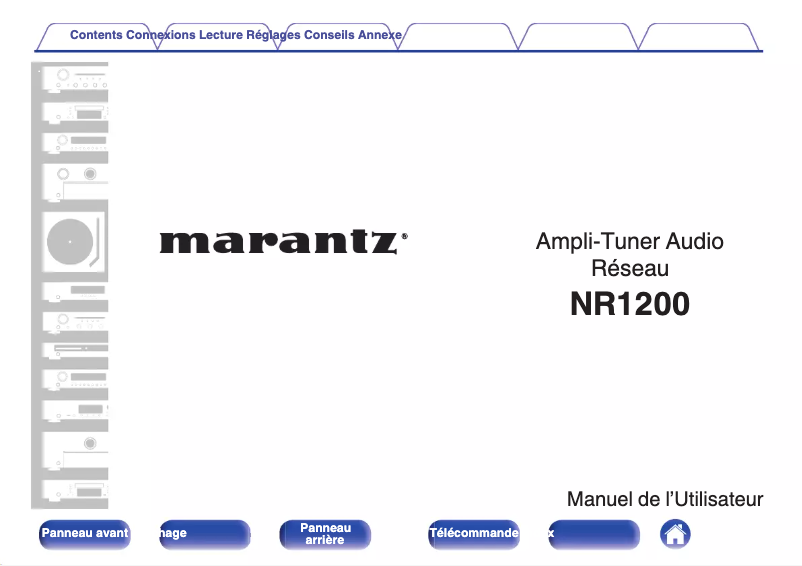 Page 1 of the manual User Manual Marantz NR1200