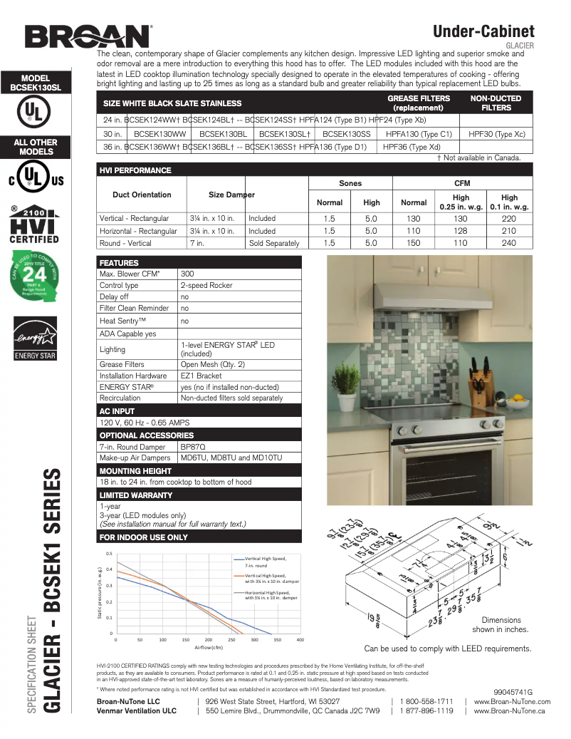Imagen de la primera página del manual del dispositivo BCSEK124SS
