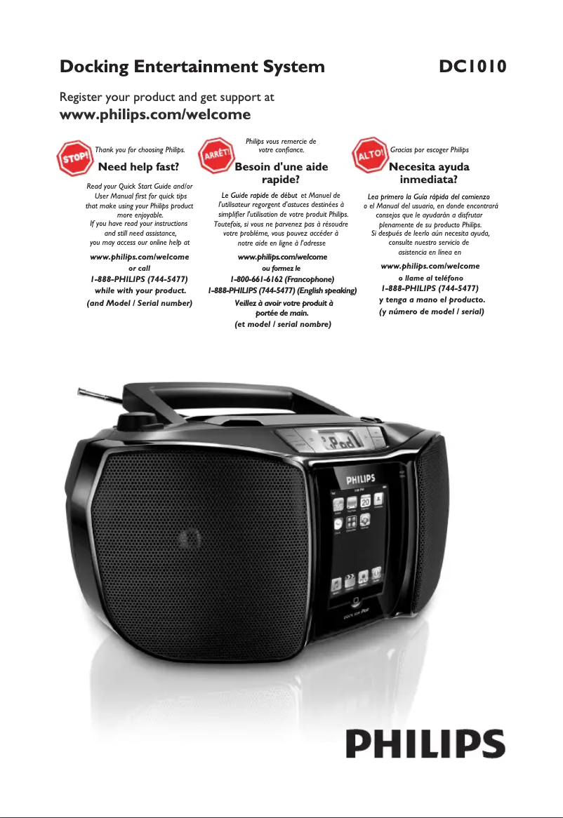 First page image of the manual for DC1010