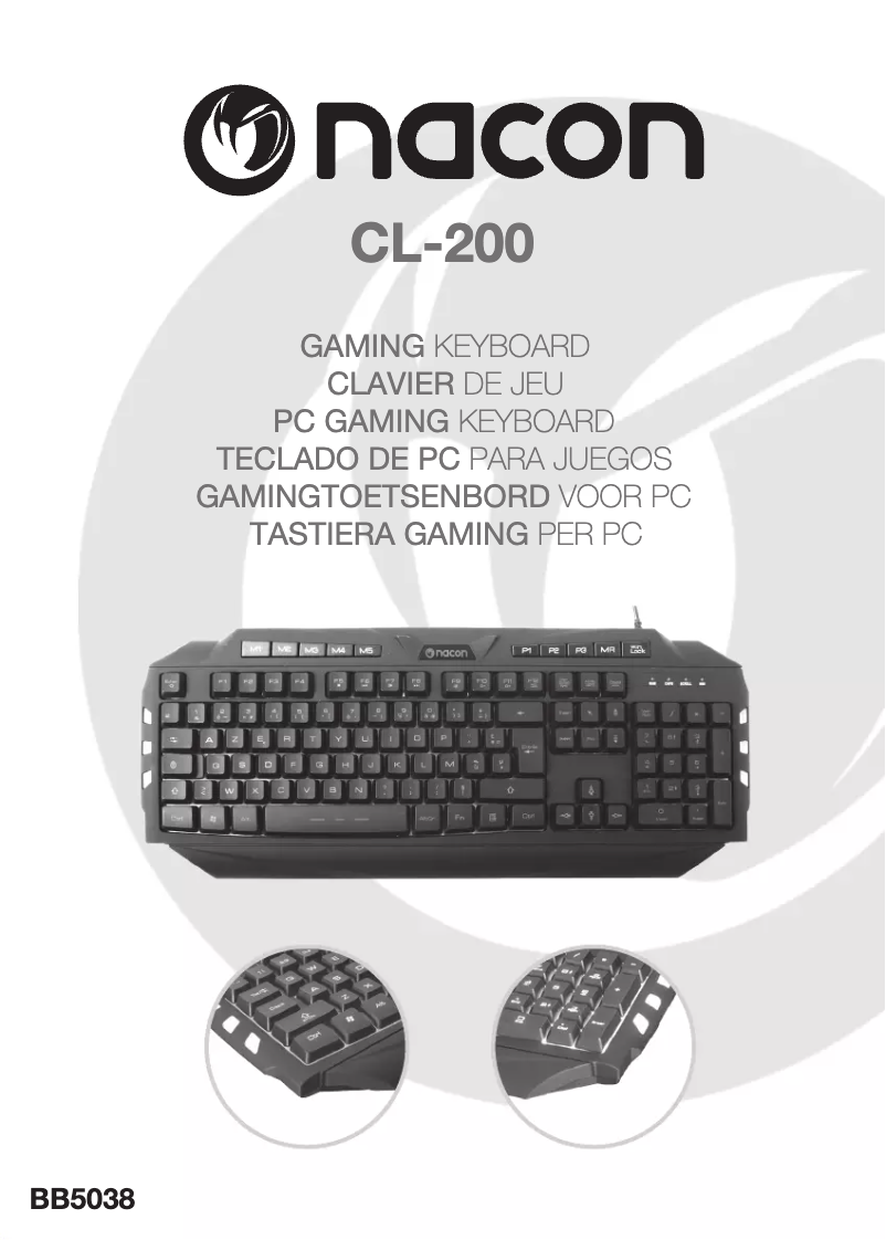 Page 1 de la notice Manuel utilisateur NACON CL-200