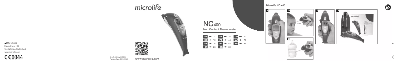 Page 1 de la notice Manuel utilisateur Microlife NC400