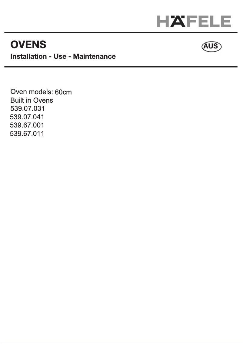 Image de la première page du manuel de l'appareil 539.07.041