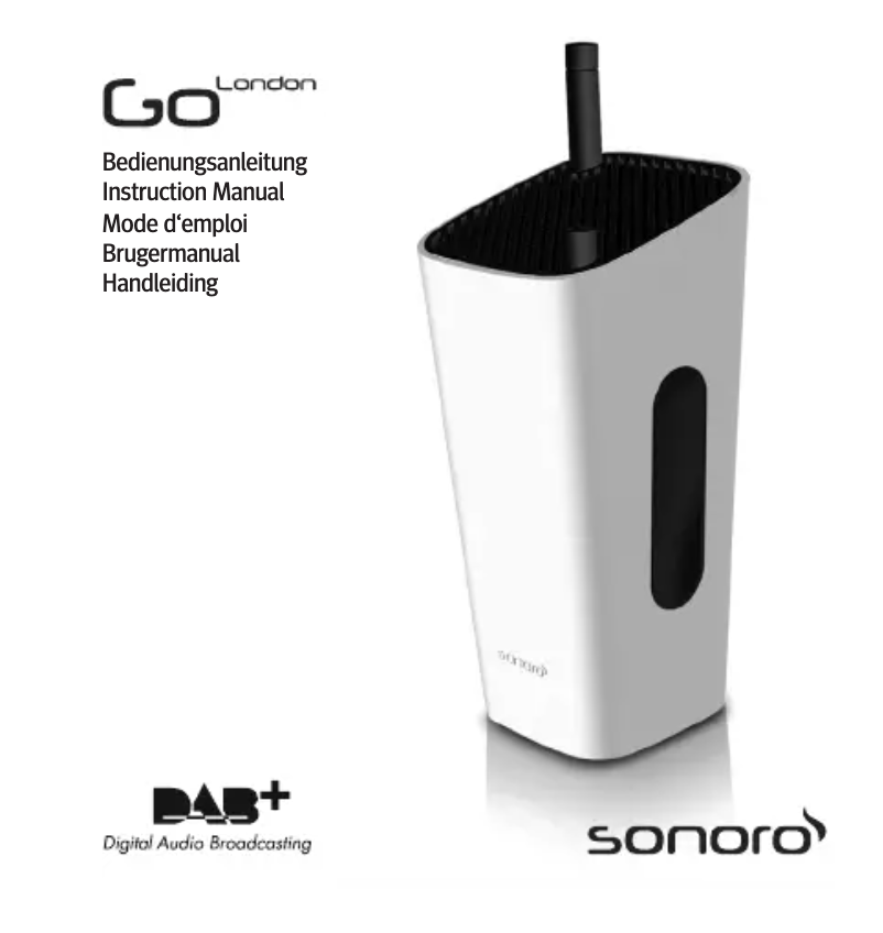Page n°1 - Manuel utilisateur Sonoro GoLondon