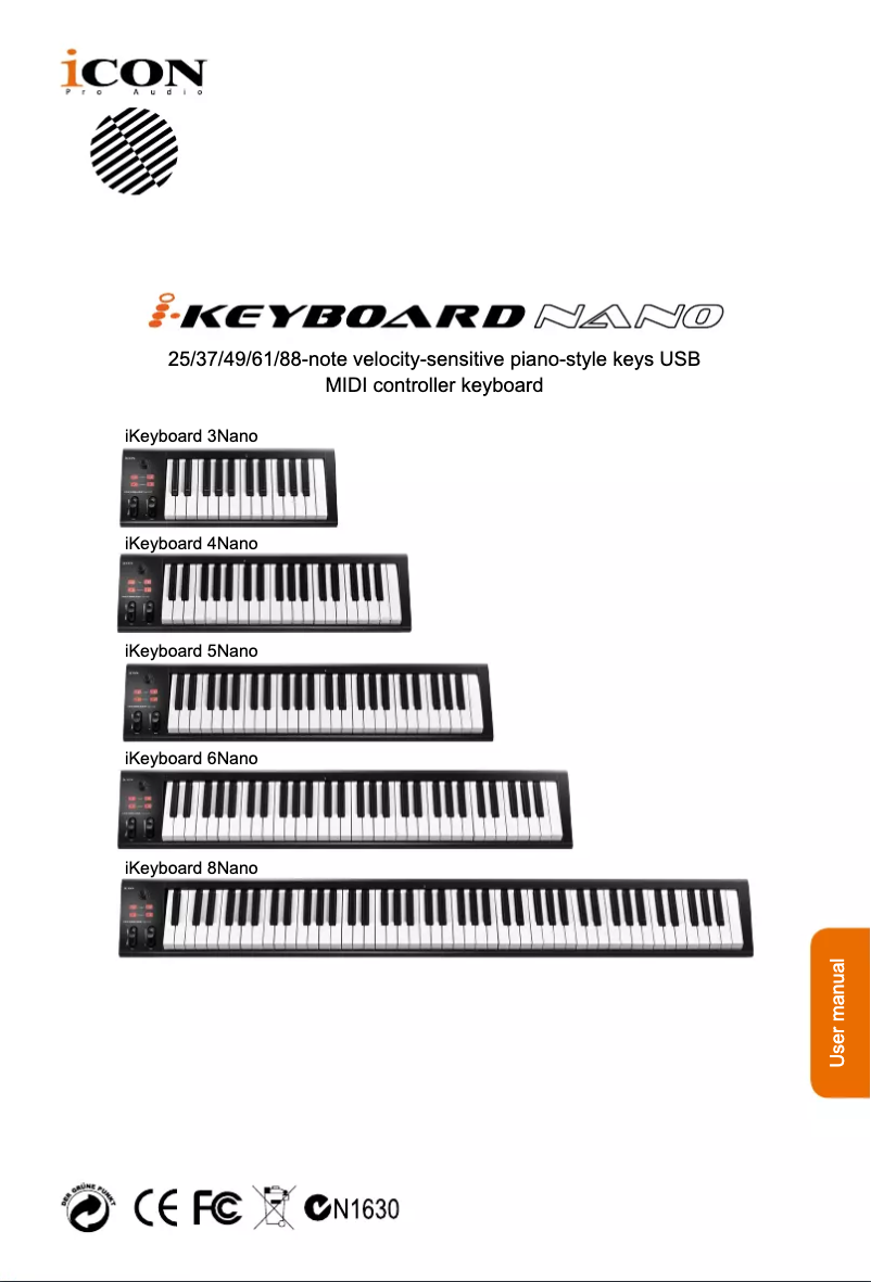 Image de la première page du manuel de l'appareil iKeyboard 4Nano