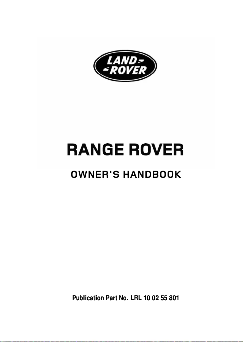 Image de la première page du manuel de l'appareil Range Rover (2008)