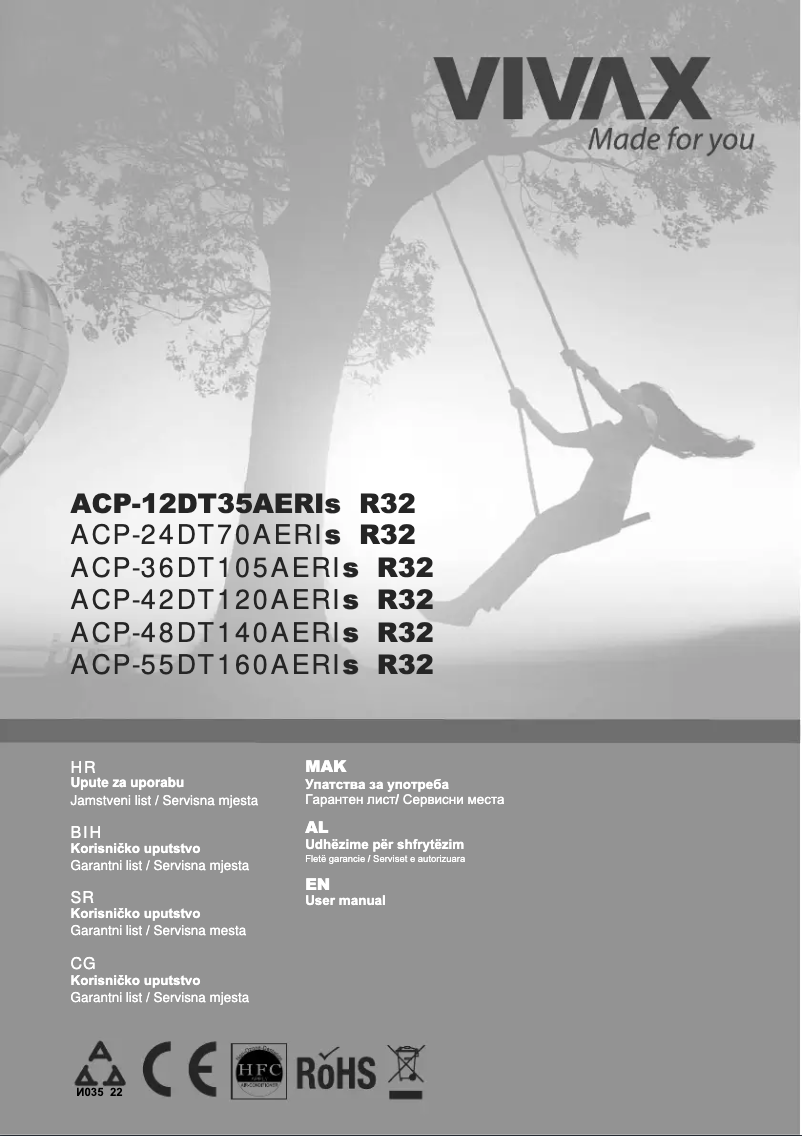 Image de la première page du manuel de l'appareil ACP-12DT35AERI/I3