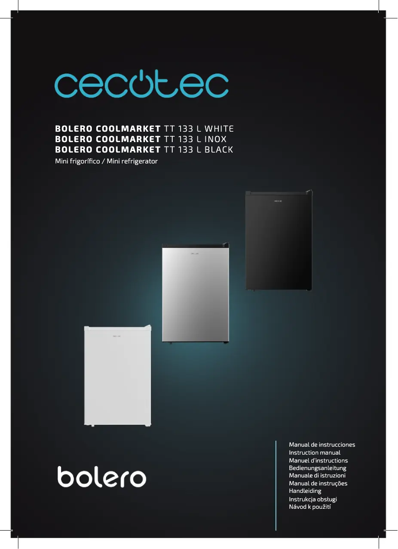 Page n°1 - Manuel utilisateur Cecotec Bolero CoolMarket TT 133 L