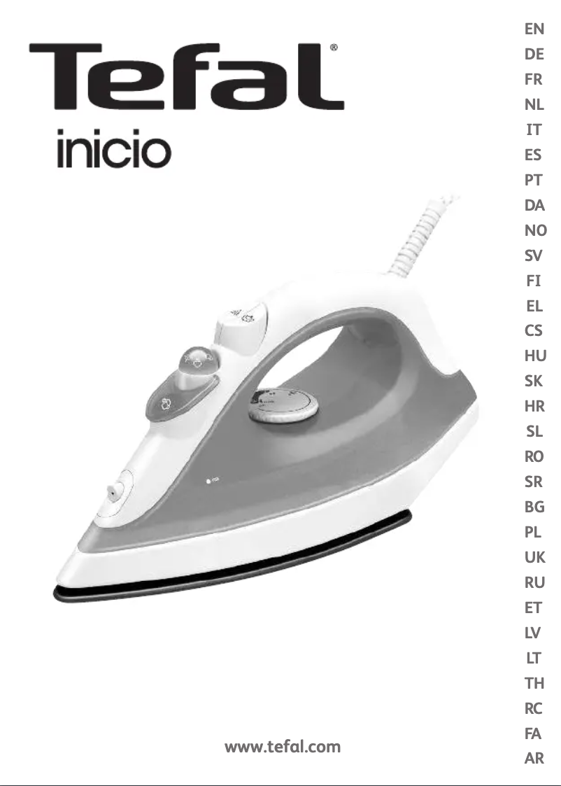 Page n°1 - Manuel utilisateur Tefal INICIO 40