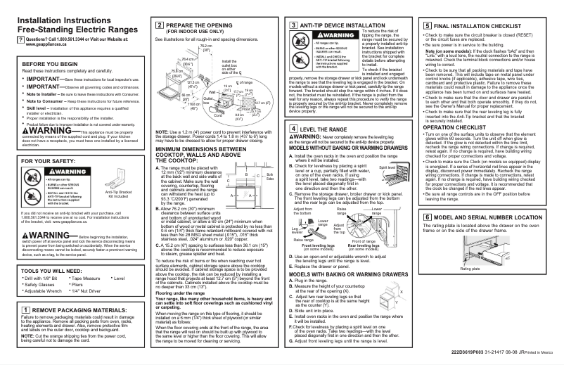 Imagen de la primera página del manual del dispositivo JCB630EKES
