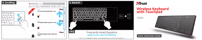 Page 1 de la notice Manuel utilisateur Trust Theza