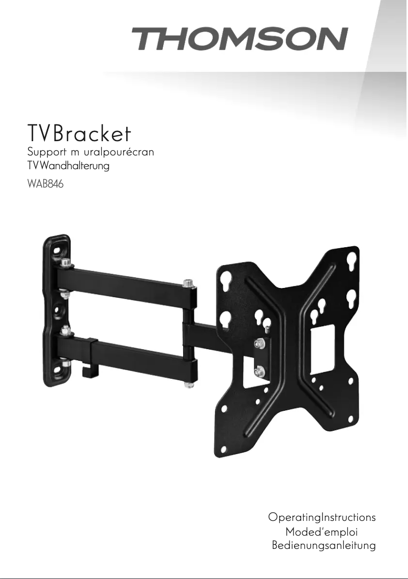 Page n°1 - Manuel utilisateur Thomson WAB846