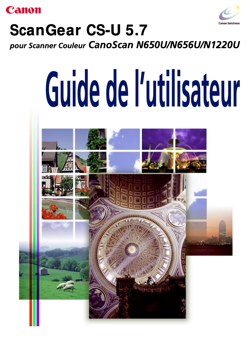 Page 1 de la notice Manuel utilisateur Canon CanoScan N656U