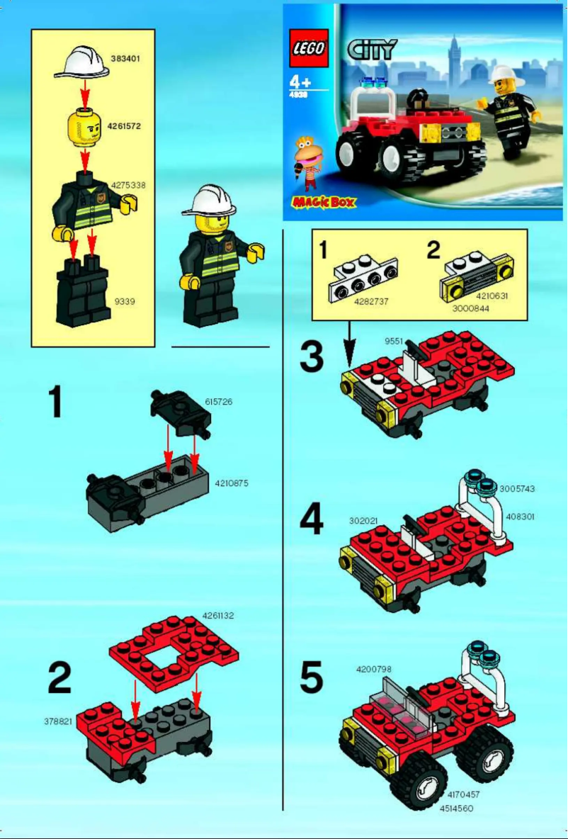 Page 1 de la notice Manuel utilisateur Lego Fire 4x4