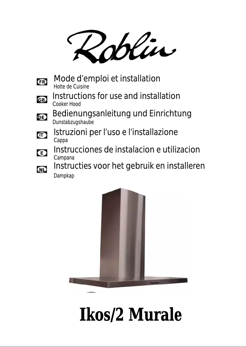 Page 1 de la notice Manuel utilisateur Roblin 6043105