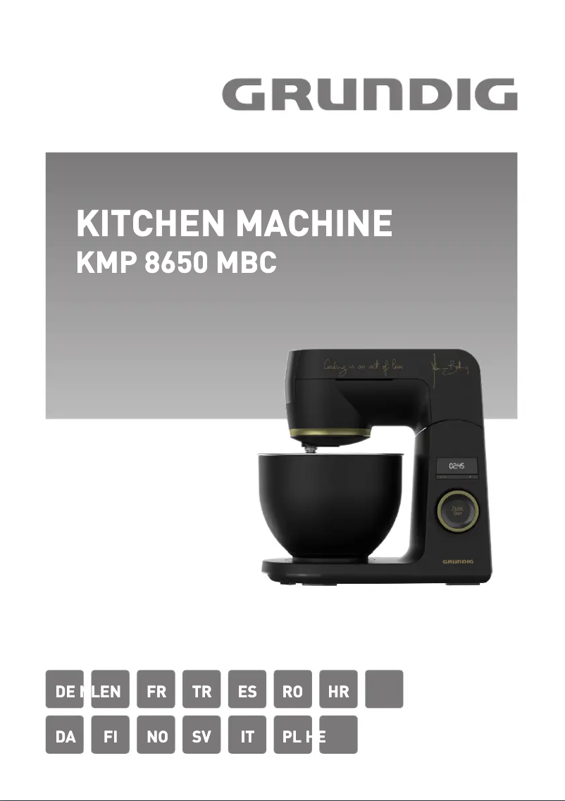 Page n°1 - Manuel utilisateur Grundig KMP 8650 MBC