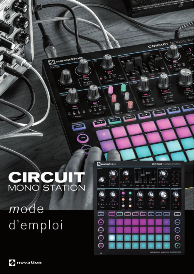 Página 1 del manual Manual de usuario Novation Circuit Mono Station