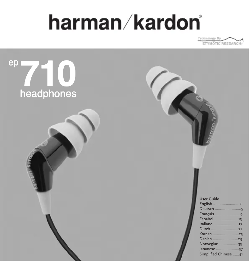 Page 1 de la notice Manuel utilisateur Harman Kardon ep710