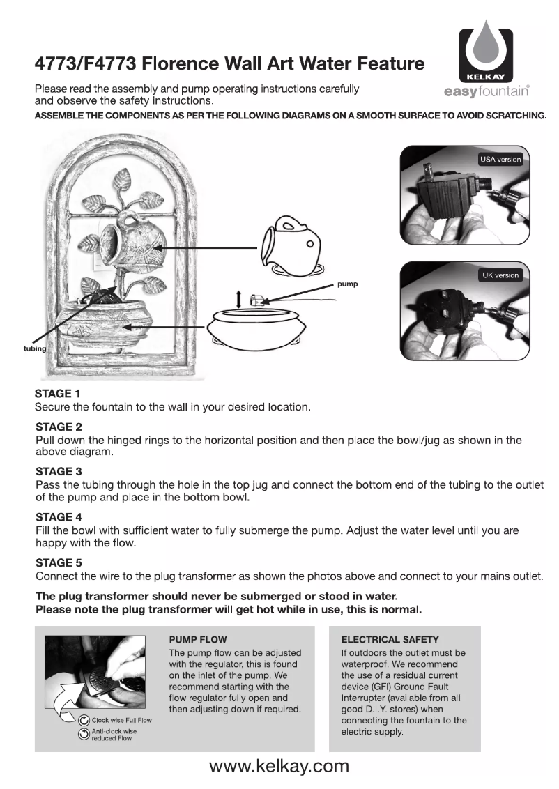 Page n°1 - Manuel utilisateur Kelkay F4773