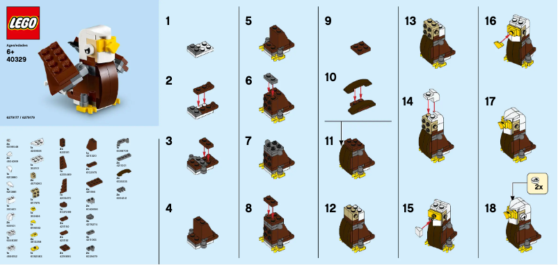 Page 1 de la notice Manuel utilisateur Lego MMB Eagle 40329
