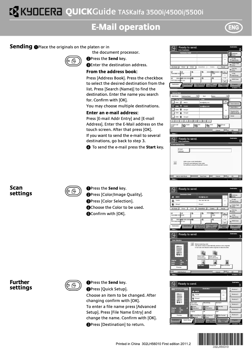 Page 1 de la notice Manuel utilisateur Kyocera TASKalfa 5500i