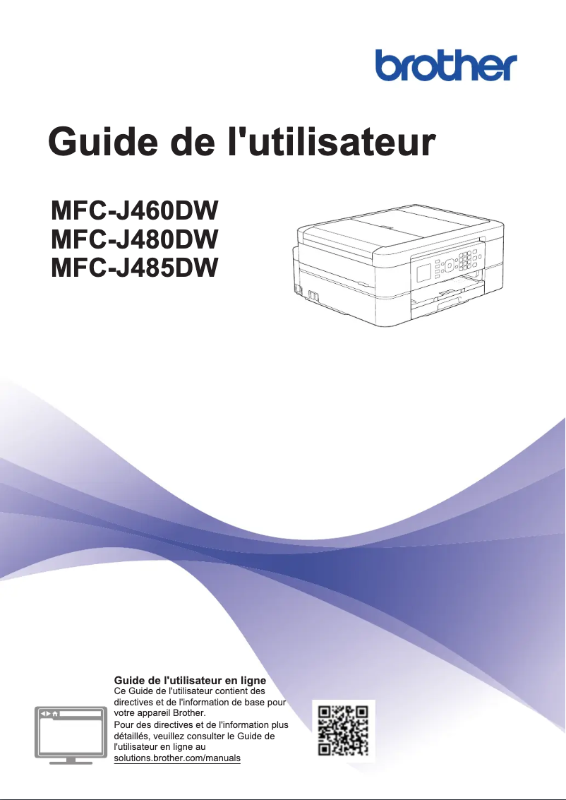 Image de la première page du manuel de l'appareil MFC-J485DW