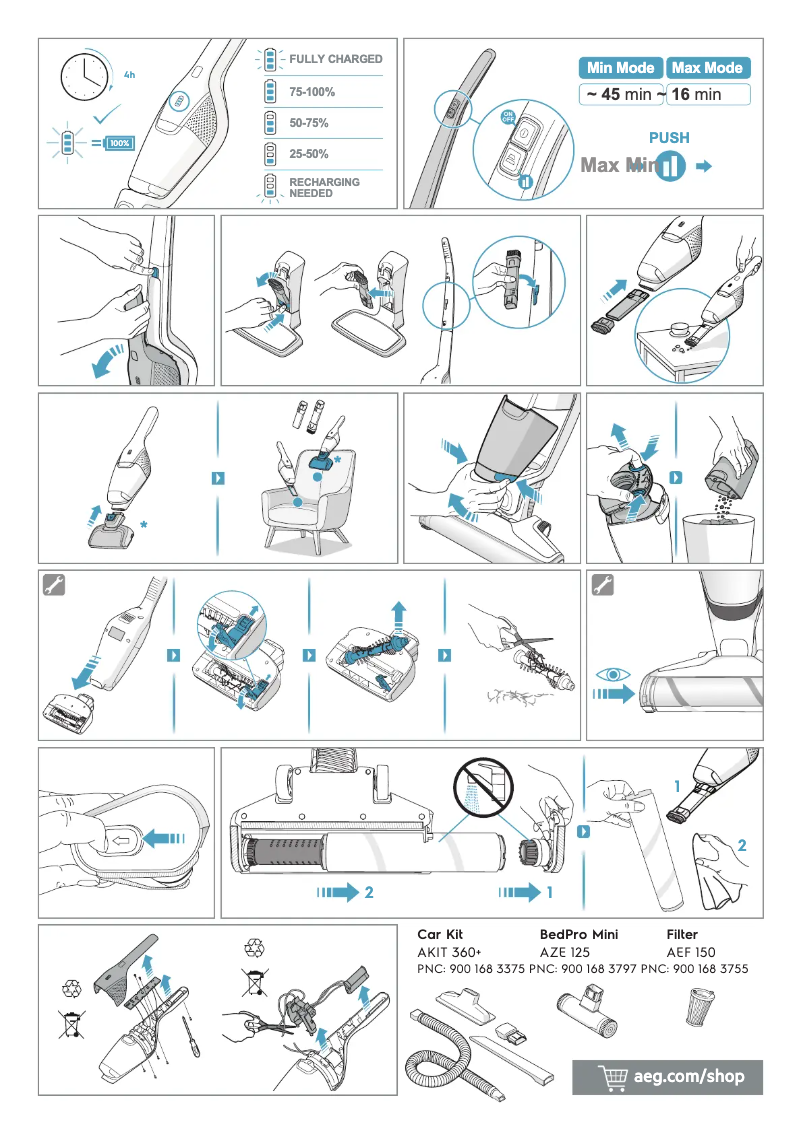 Página 1 del manual Manual de usuario AEG QX8