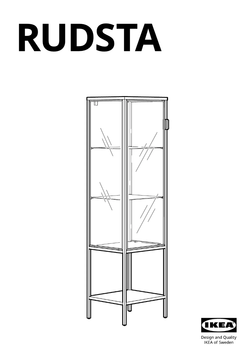 Page 1 de la notice Manuel utilisateur Ikea RUDSTA 805.327.21