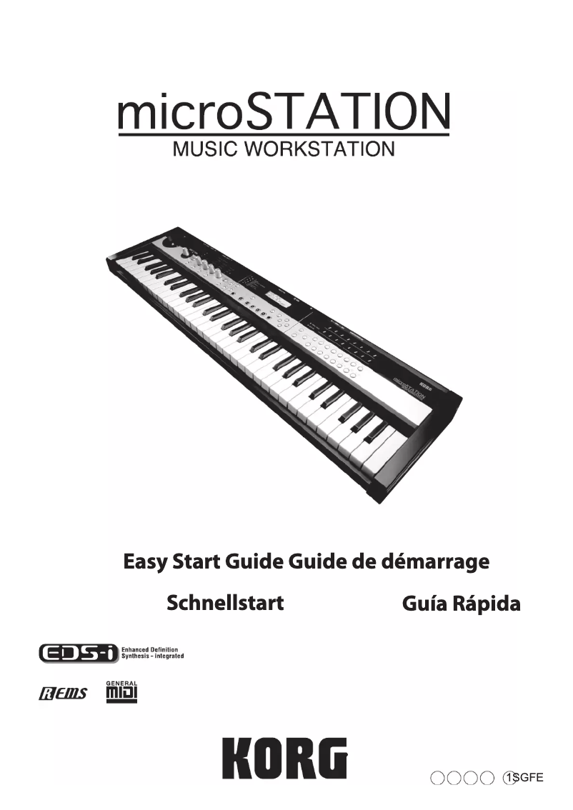 Page n°1 - Manuel utilisateur Korg microSTATION