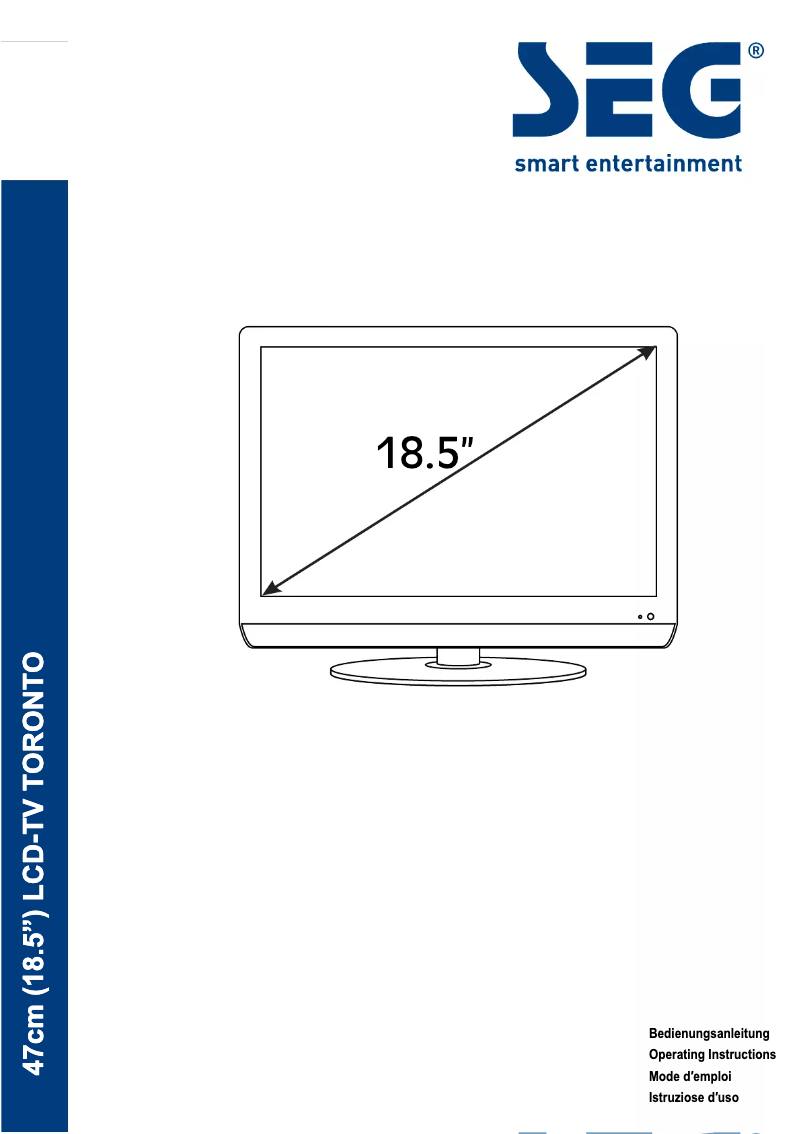 Page 1 de la notice Manuel utilisateur SEG Toronto
