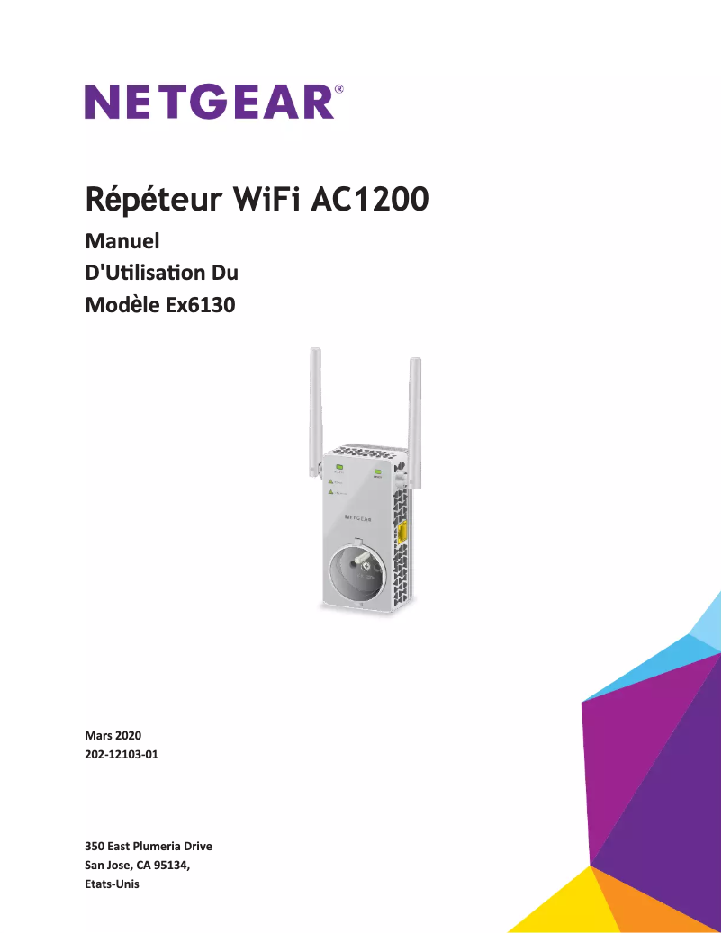 Page 1 de la notice Manuel utilisateur Netgear EX6130