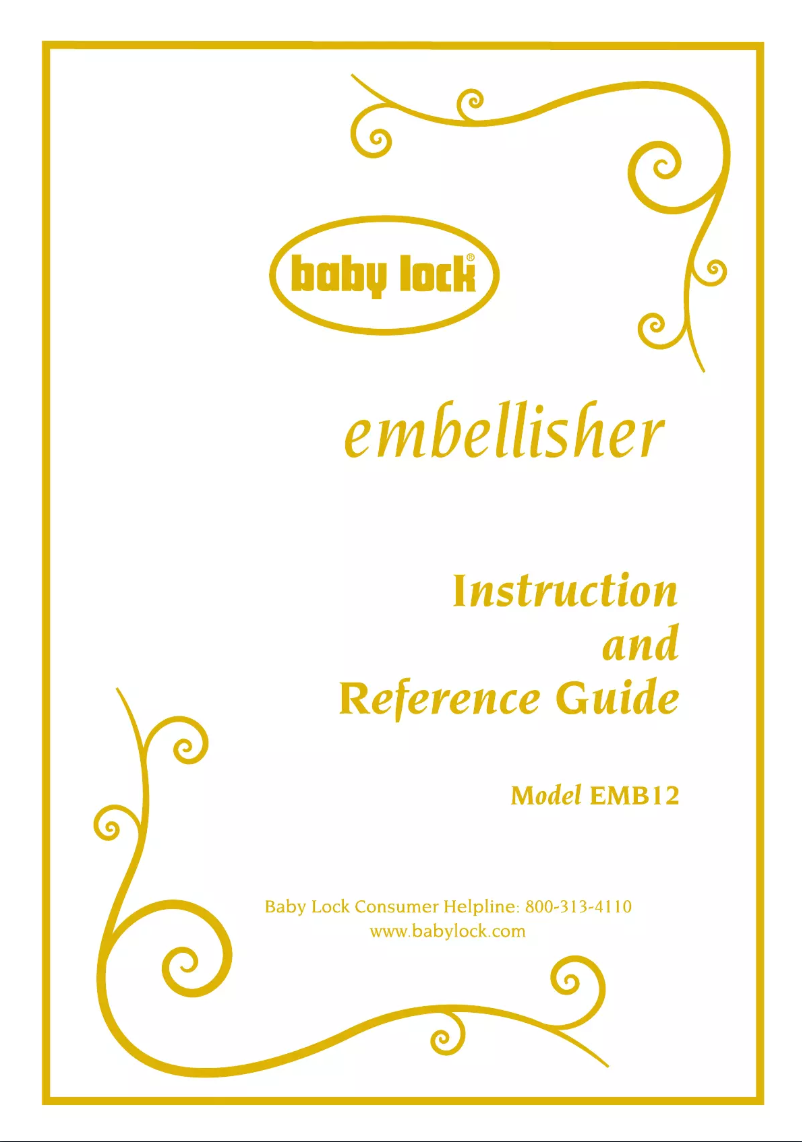 Página 1 del manual Manual de usuario Baby Lock EMB12 Embellisher