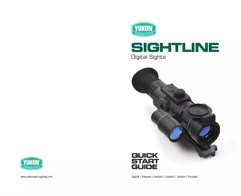 Page 1 de la notice Guide de démarrage rapide Yukon Sightline N475