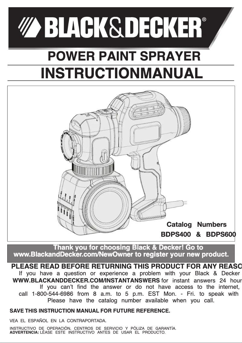 Página 1 del manual Manual de usuario Black & Decker BDPS400