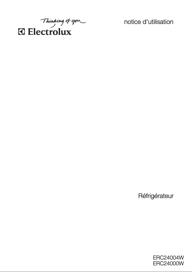 Imagen de la primera página del manual del dispositivo ERC24004W