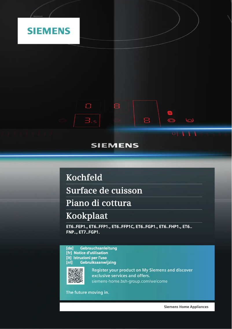 Image de la première page du manuel de l'appareil ET601FNP1E