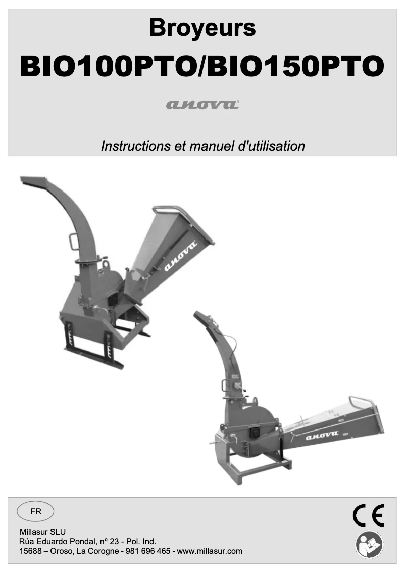 Image de la première page du manuel de l'appareil BIO100PTO
