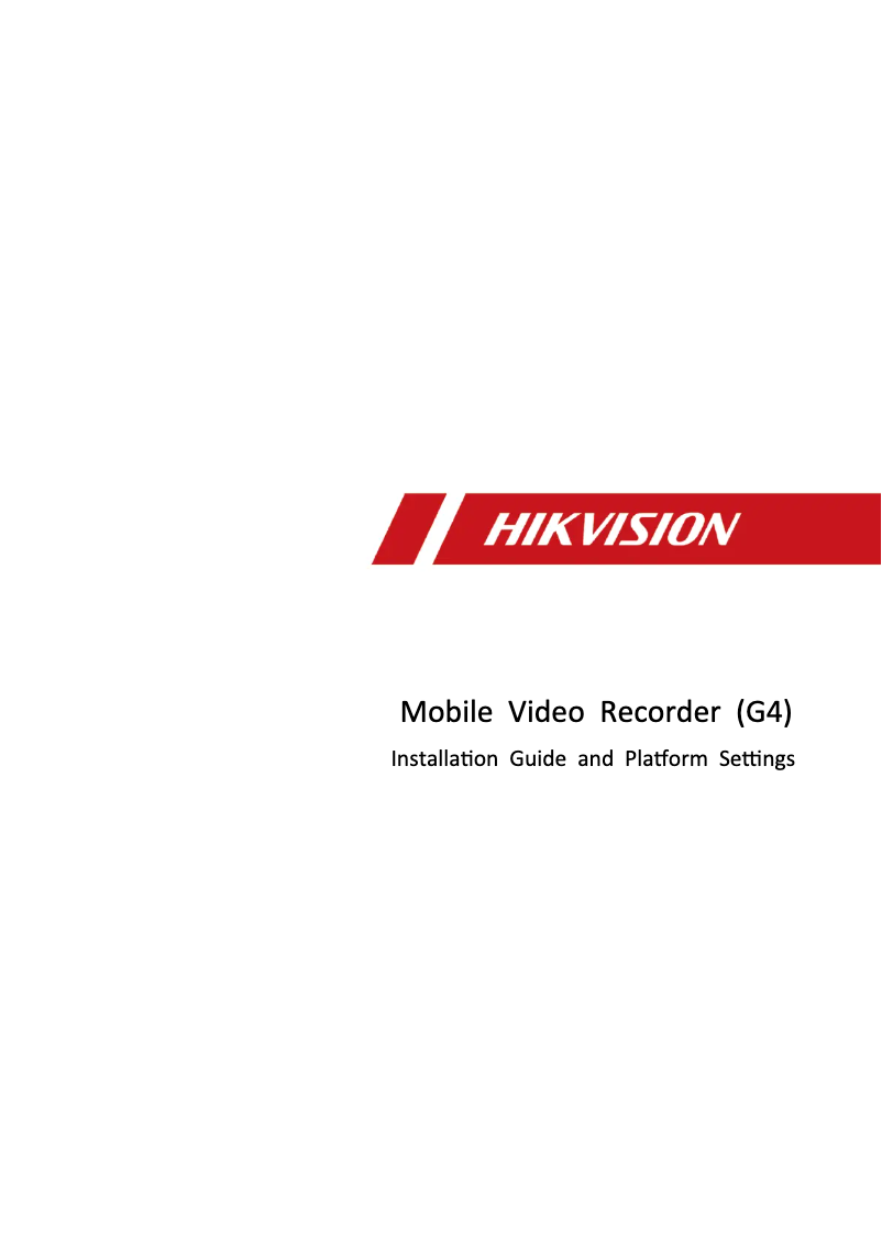 Page n°1 - Guide d'installation Hikvision AE-DI5042-G4