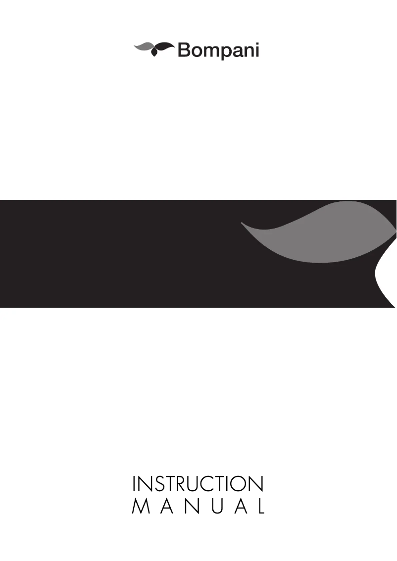 Page 1 de la notice Manuel utilisateur Bompani BO243