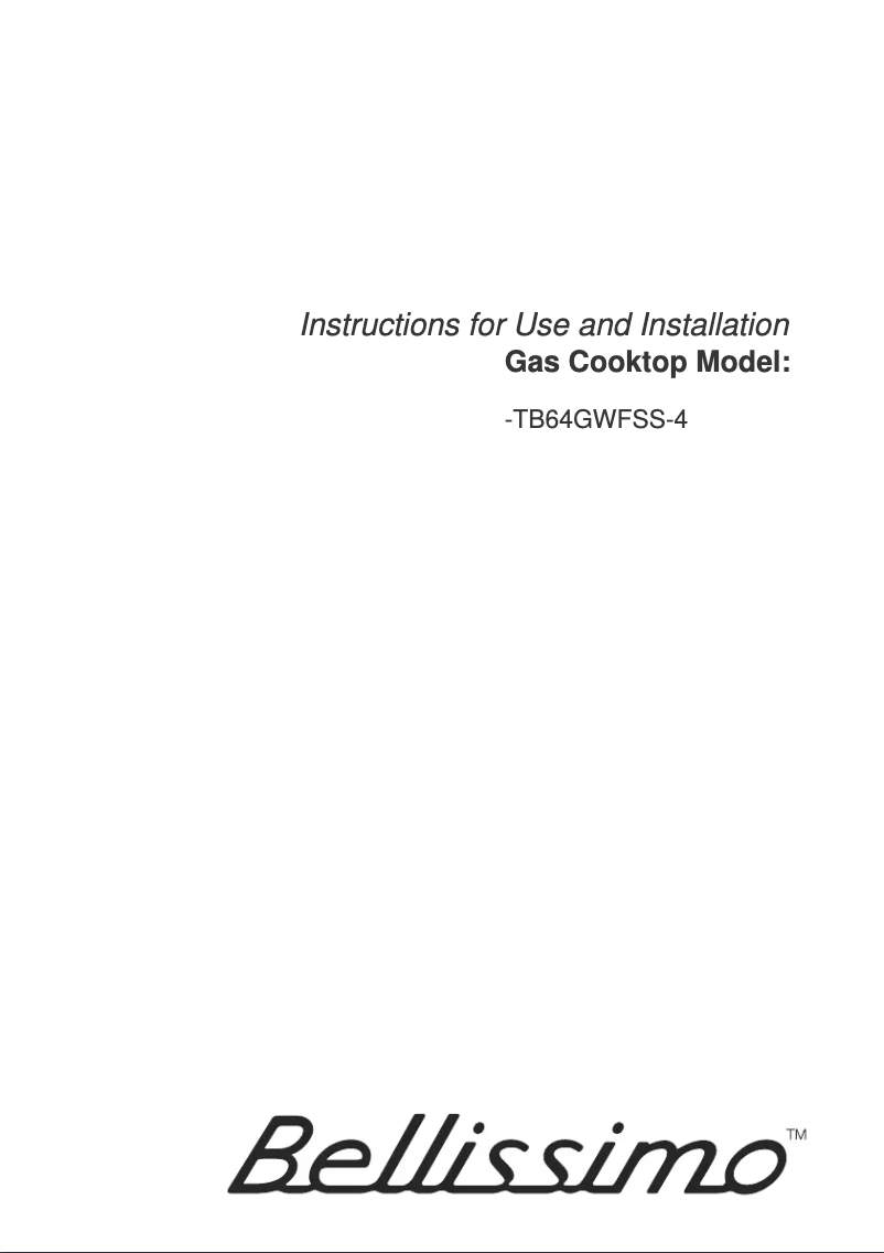 Page 1 de la notice Manuel utilisateur Technika TB64GWFSS-4