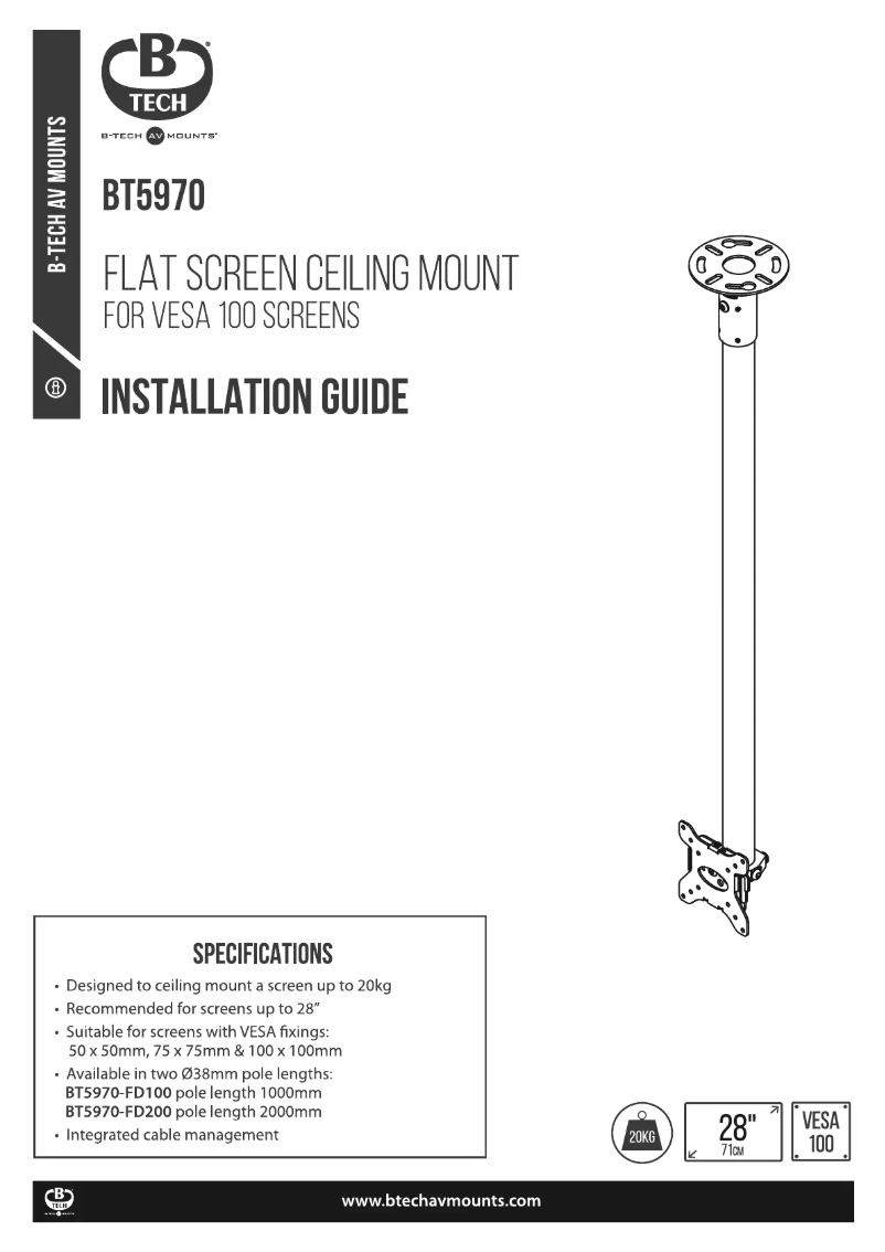Image de la première page du manuel de l'appareil BT5970