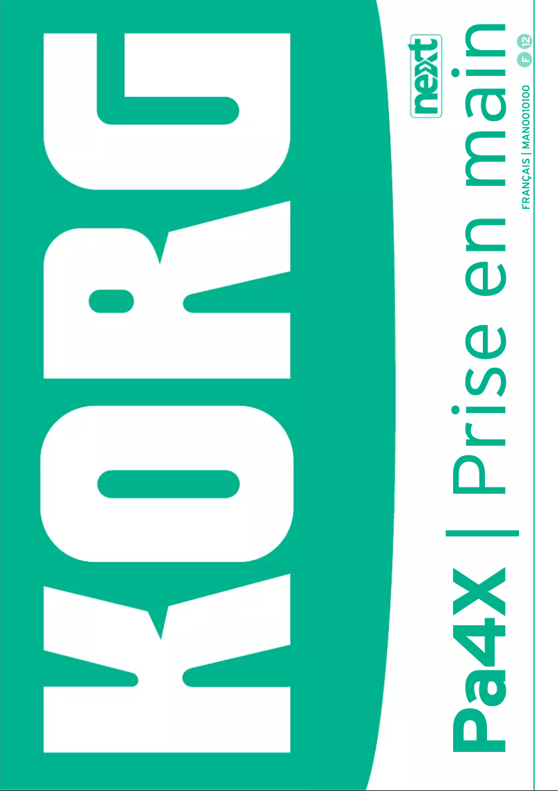 Image de la première page du manuel de l'appareil Pa4X