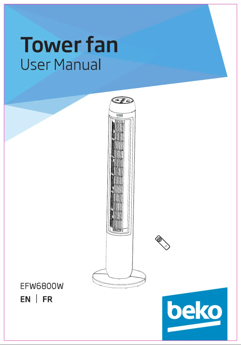 Page 1 de la notice Manuel utilisateur Beko EFW6800W